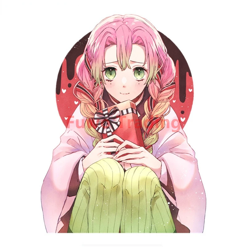 

Fuwo Trading Car Stickers Personality Sexy Girl Kanroji Mitsuri Kimetsu No Yaiba Car Body Sticker Laptop Decal PVC Best Selling