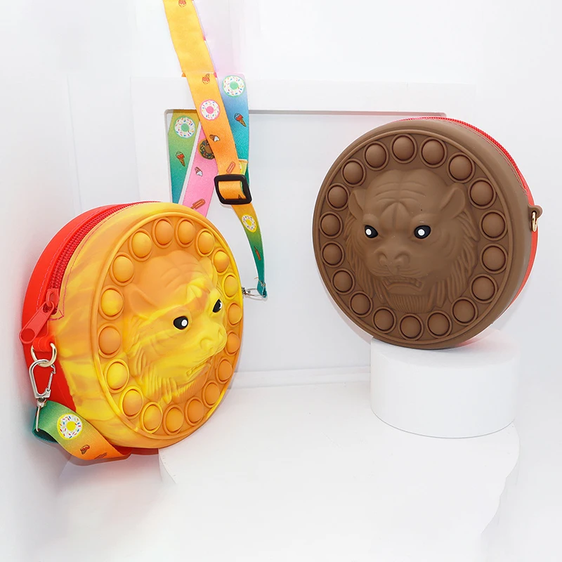 

Новинка декомпрессионные игрушки-антистресс для взрослых и детей, сенсорный Лев, цветок, круглые сумки, пузырьки, антистресс, раньше для дет...