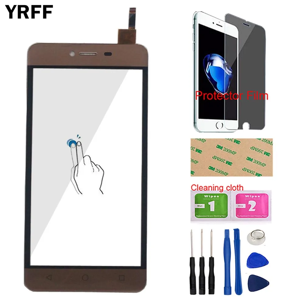 

YRFF Touch Screen Digitizer Panel For Wiko Lenny 3 Max 5.5'' Touch Screen Front Glass Assembly Panel Sensor Tools Protector Film