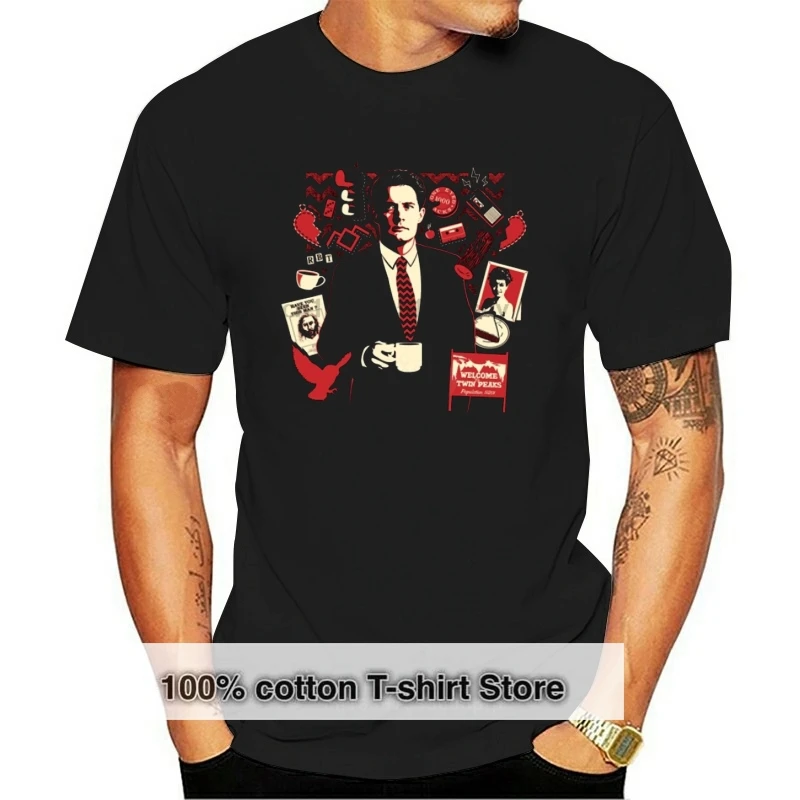 

Twin Peaks T Shirt Men Print T Shirts Short Sleeve