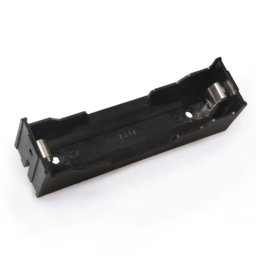 

High Quality Wholesale 100pcs/lot Battery Holder Black Plastic Case With Pin For 18650 3.7V Rechargeable Lithium Battery