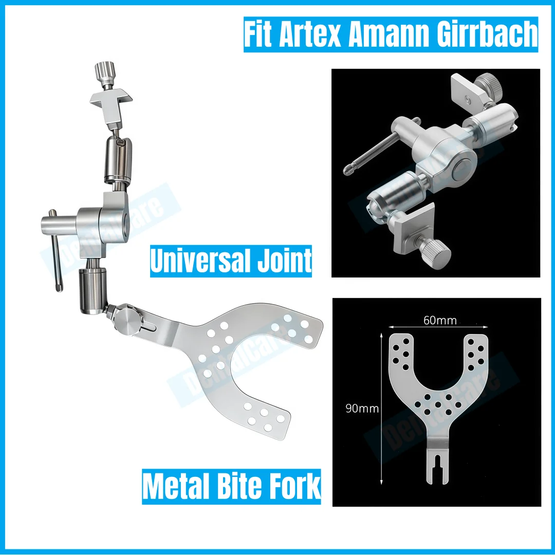 Фото Артикулятор Baumann Type Forks Dental Bite Fork Arto Face Joint Bow Universal Joint Bow UTS 3D, совместимый с Artex Amann Girrbach №1