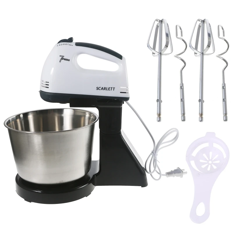 

7 Speed Automatic Electric Whisk Hand Food Mixer Handheld Flour Bread Egg Beater Stand Blender