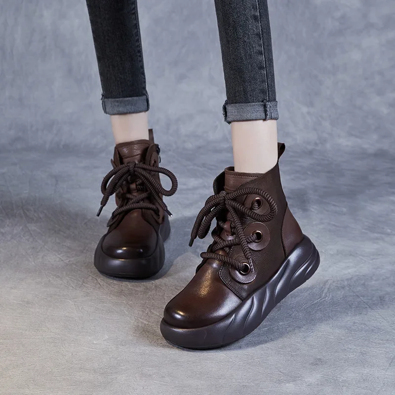 4 см лоферы из коровьей кожи мокасины зимние плюшевые массивные кроссовки