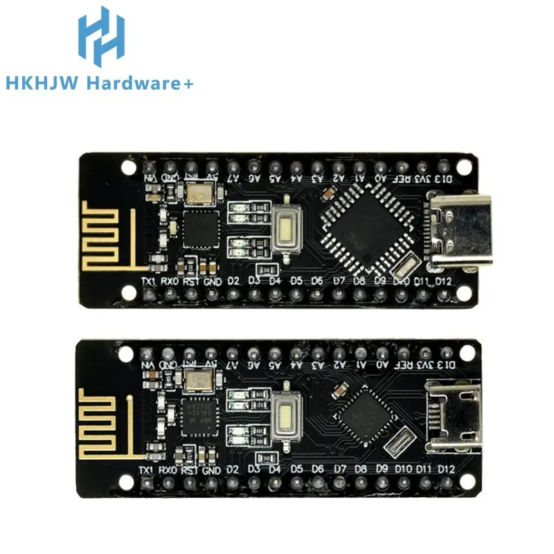 RF-Nano для Arduino Nano V3.0 Micro USB плата ATmega328P QFN32 5 в 16 м CH340 интегрированная NRF24L01 + 2 4G