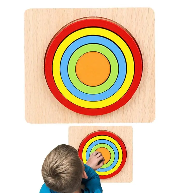 

Пазл Монтессори для малышей, деревянная форма, цветные и формы, Обучающие головоломки, Обучающие игрушки, подарок