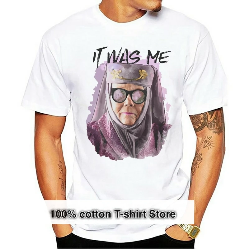 

Funny Clothing Casual Short Sleeve Tshirts Shirt Tell Cersei It Was Me Olenna Tyrell Funny Mens Tee T-shirt