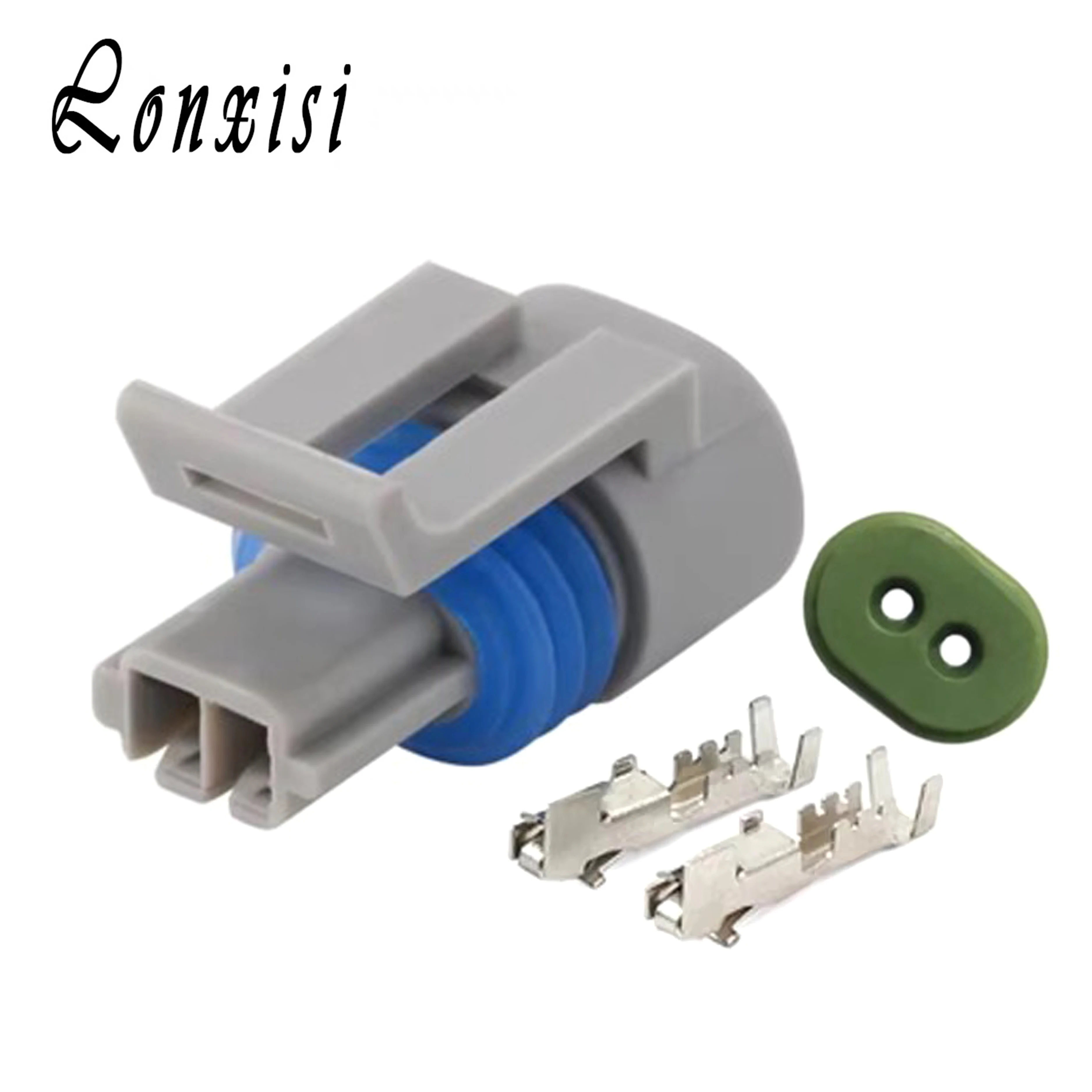 2/5/10/20/50 100 комплектов 2-контактный 12162193 разъем датчика температуры воздуха Lntake 12162197 водонепроницаемый электрический разъем для GM