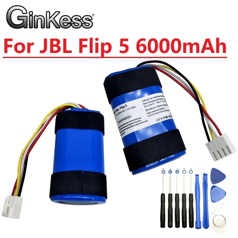 

Аккумулятор для JBL Flip 5 Flip5 Flip5 1INR19/66-2, 6000 мАч
