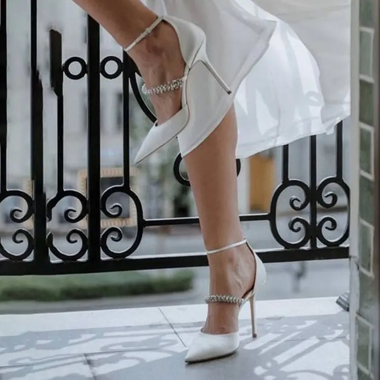 

Женские замшевые туфли-лодочки цвета слоновой кости, элегантная обувь с острым носком, свадебные туфли на шпильке