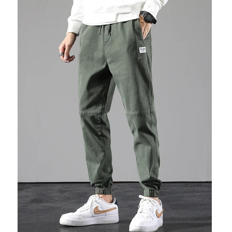 Men Clothing 2022 New Pattern Loose Elastic Force Recreational Versatile Trousers Motion Dark Grey Haren Pants Autumn Female