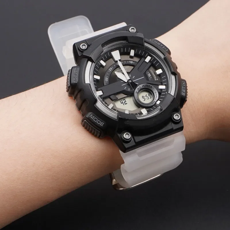 Спортивный силиконовый ремешок для Casio G-Shock AQ-S810 AE-1200 AEQ-110 MCW-200H мужской резиновый