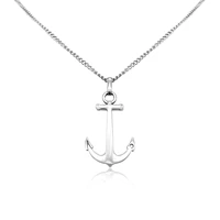 runda mens necklace stainless steel chain with nautical anchor adjustable size 65cm luxury brands long fashion pendant necklace