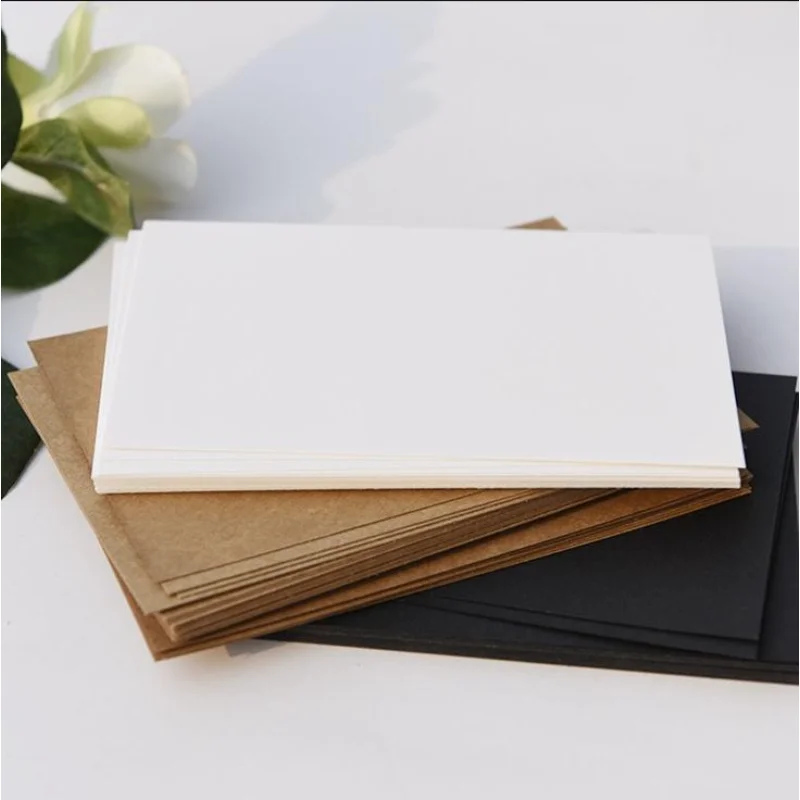(20 sheets/lot) DIY Blank Black and White Kraft Paper DIY Handmade Card Making Kraft Paper Thick Cardboard Drawing Sketch Paper