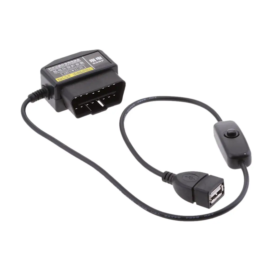 

Автомобильное зарядное устройство 16 Pin разъем USB кабель питания камера DVR GPS