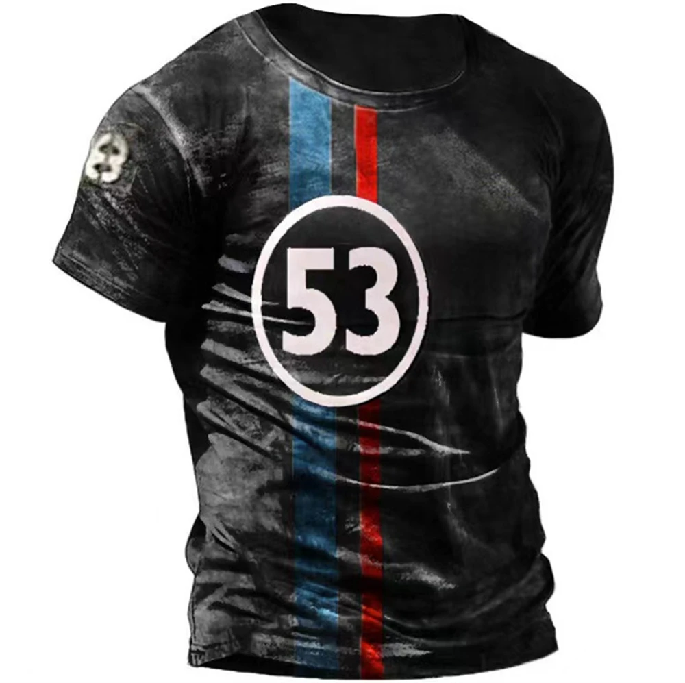 

Vintage T Shirts for Men 3d Print American Style Motor Short Sleeve Oversized O-neck Cotton Tops Tee Shirt Men Clothing Camiseta