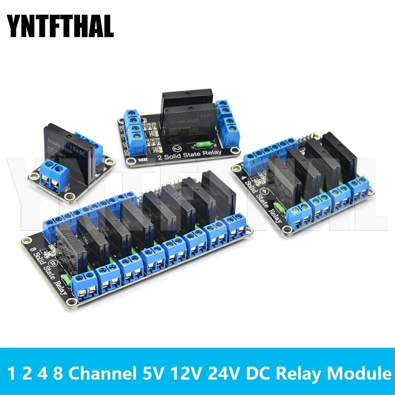 Релейный модуль постоянного тока 1, 2, 4, 8 каналов, 5 В, 12 В, 24 В, твердотельное высокоуровневое реле SSR AVR DSP стандартное реле 250 в 2 для Arduino Релейный модуль постоянного тока 1, 2, 4, 8 каналов, 5 В, 12 В, 24 В, твердотельное высокоуровневое реле SSR AVR DSP стандартное реле 250 в 2 для Arduino