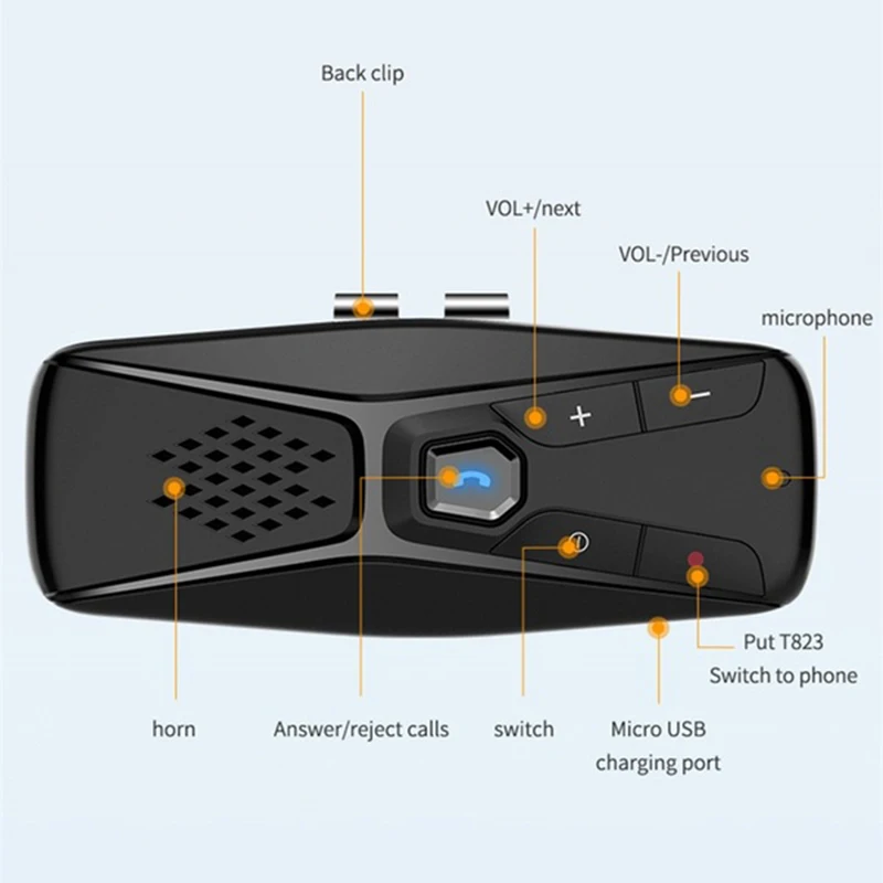 Автомобильный комплект JaJaBor с Bluetooth Громкоговоритель беспроводной микрофоном 5 0