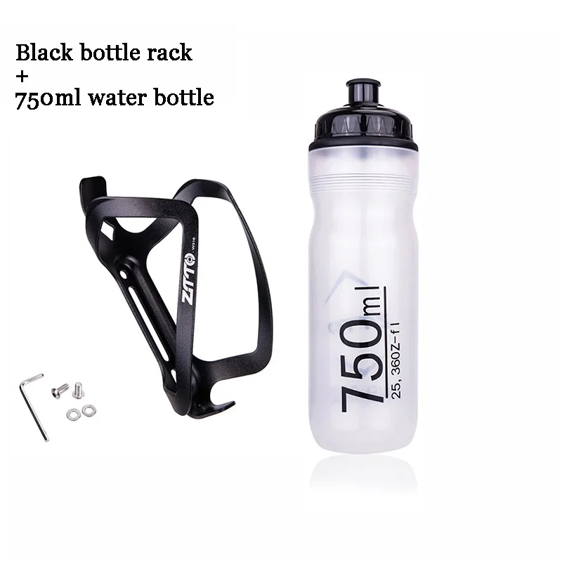 

Cycling Water Bottle With Holder 750ml Drinking Kettle Rack Bicycle Riding Hydration Portable Water Container Bike Accessories