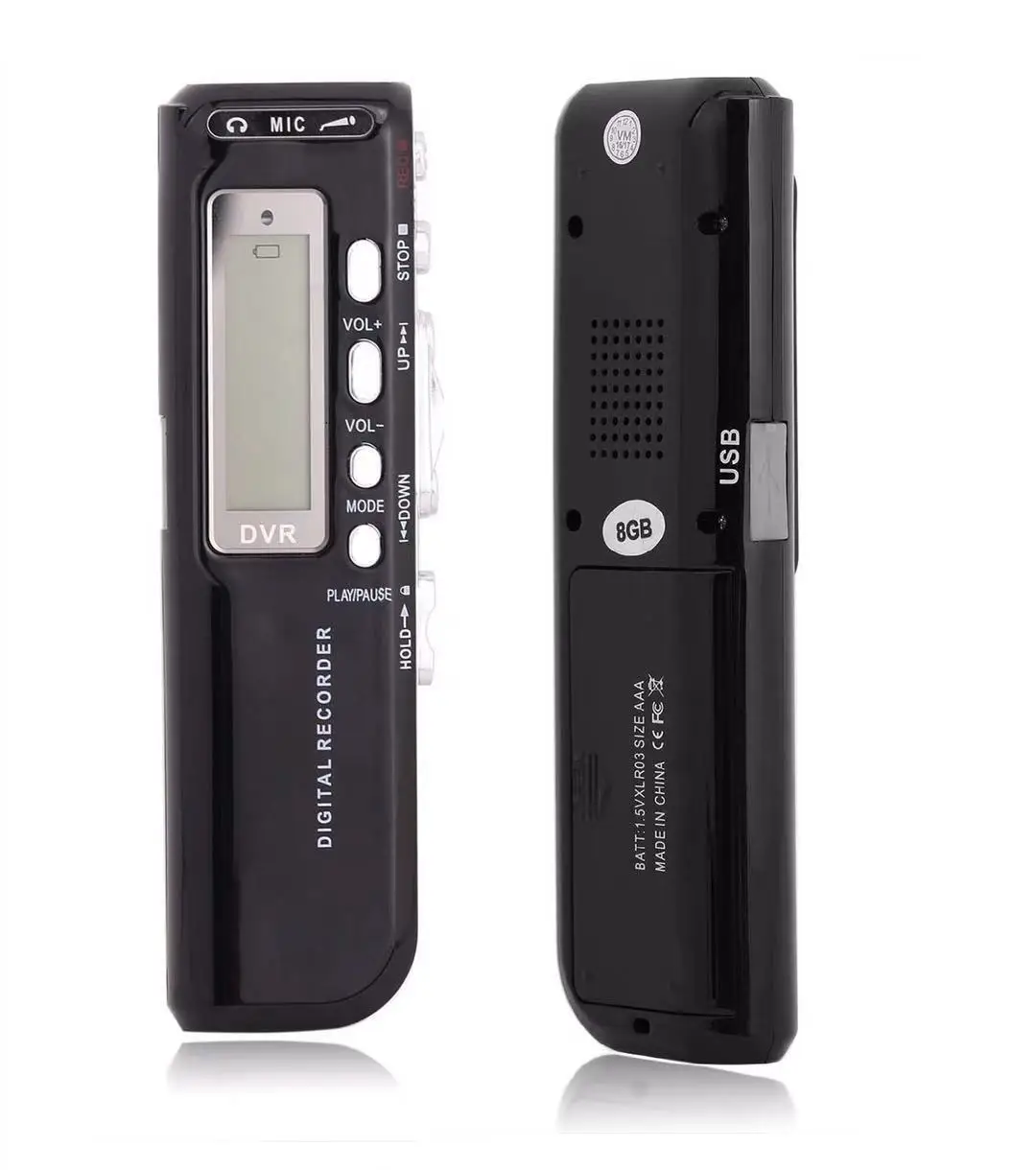 

New 8GB Voice Activated Portable Recorder MP3 Player Telephone Audio Recording Digital Voice Recorder Dictaphone