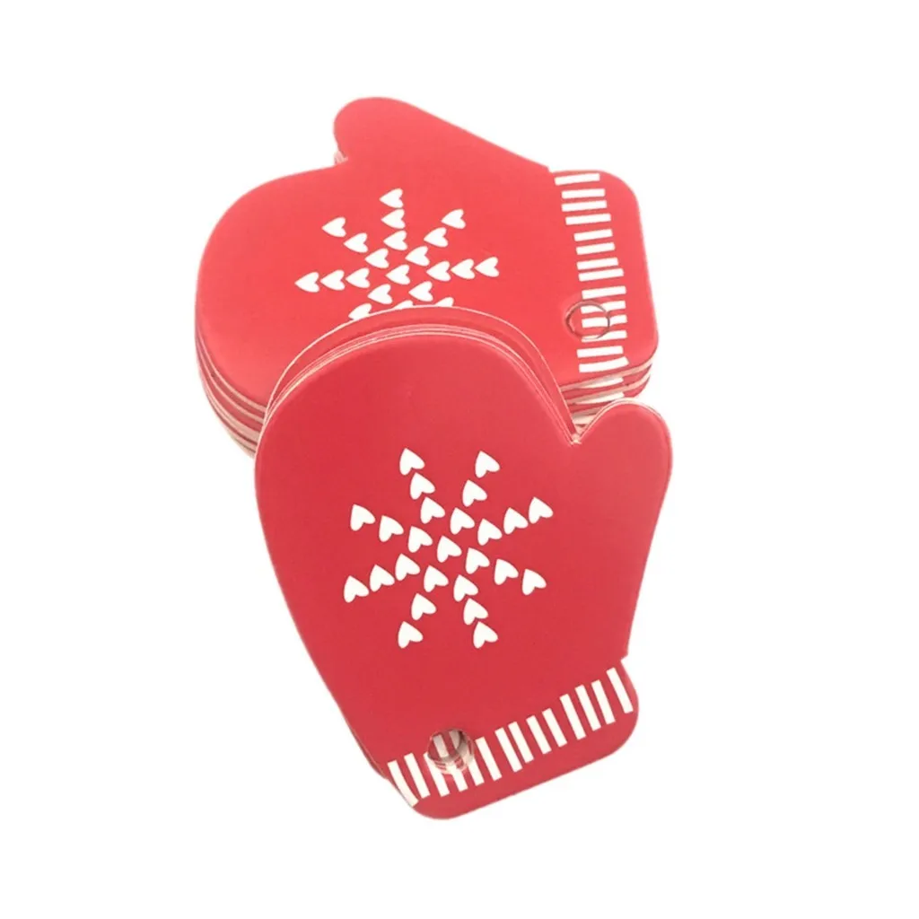 

Рождественская бирка в виде Санта-Клауса, украшение для мешка для конфет, Подарочные бирки, красивый декоративный кулон 100 шт. с деталями для рождественского декора комнаты