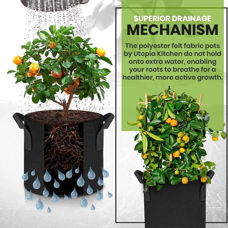 2/6 шт. утолщенные нетканые пакеты для выращивания картофеля