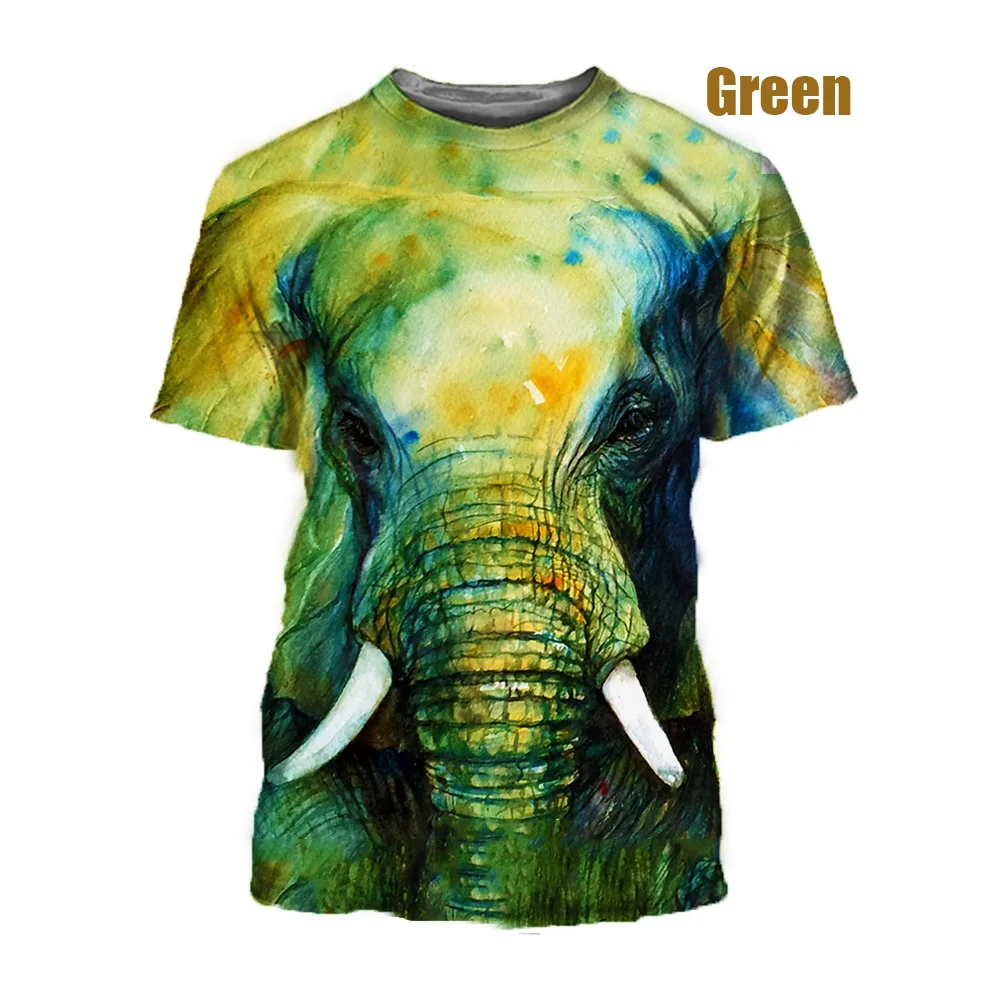 

BIANYILONG brand summer T-shirt summer fashion 3D printing animal funny elephant cool men's comfortable sports shirt