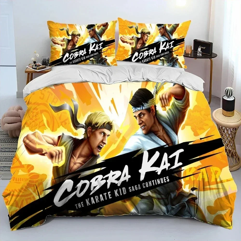 3D Cobra Kai Amanda TV Karate Comforter Комплект постельного белья, пододеяльник, пододеяльник, наволочка, комплект постельного белья King Queen Size Kids (art.: 3920cf438ee90) - 3920cf438ee90