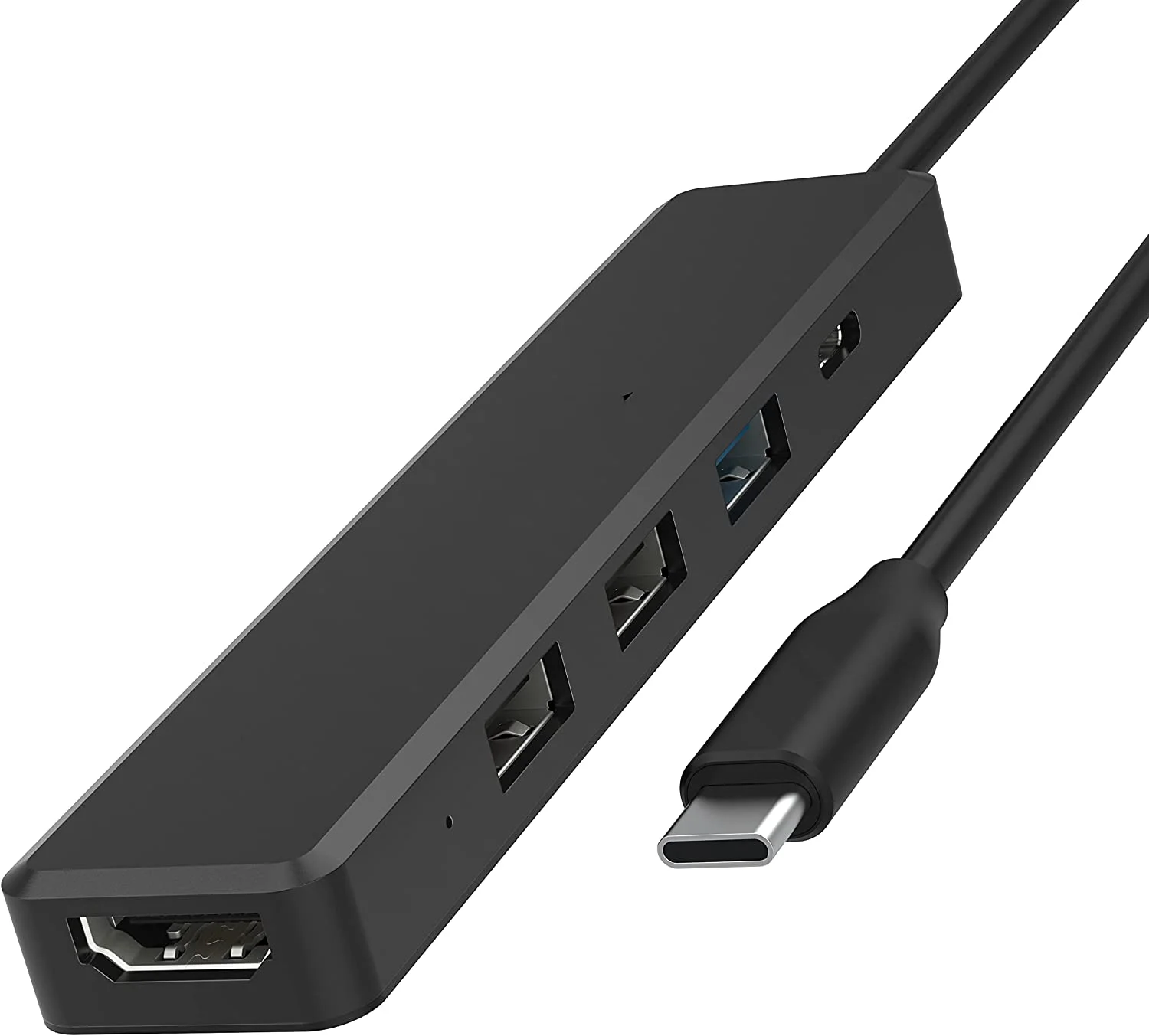 

Hub USB Tipo-C multiportas com HDMI 4k | Fornecimento de energia (60 Watts) | 1 entrada USB 3.0 | 2 entrada USB 2.0 (HB-TC5P)