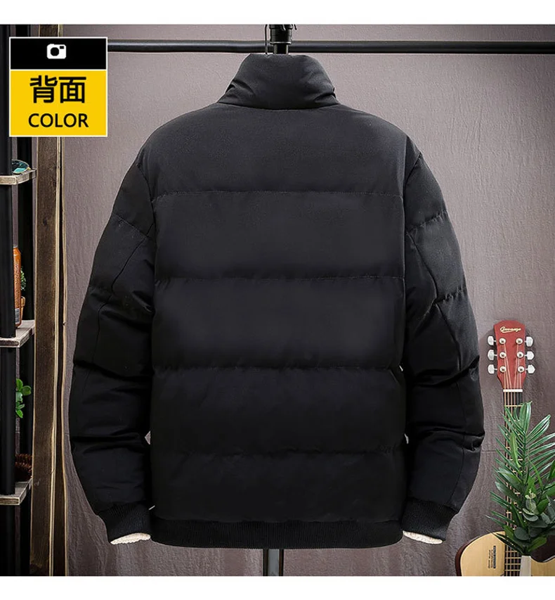 Men Cotton Padded Jacket Men 2022 Winter New White Warm Fashion Parka Coat Mens Casual Windproof Soft Shell Parka Jacket For Men