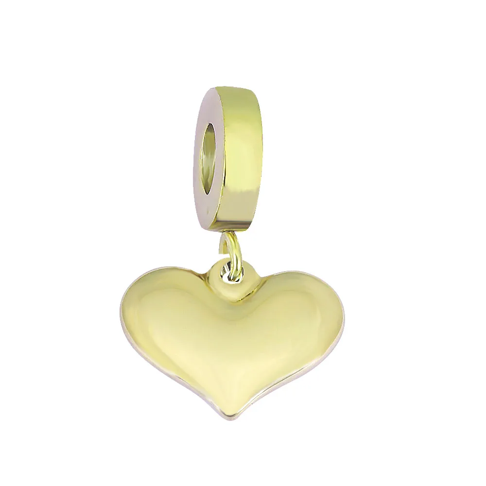 3pcs/lot New Simple Stainless Steel Pendant Dog Paw DIY Big Hole Beads Fit Original Charms Bracelet Trinket Jewelry