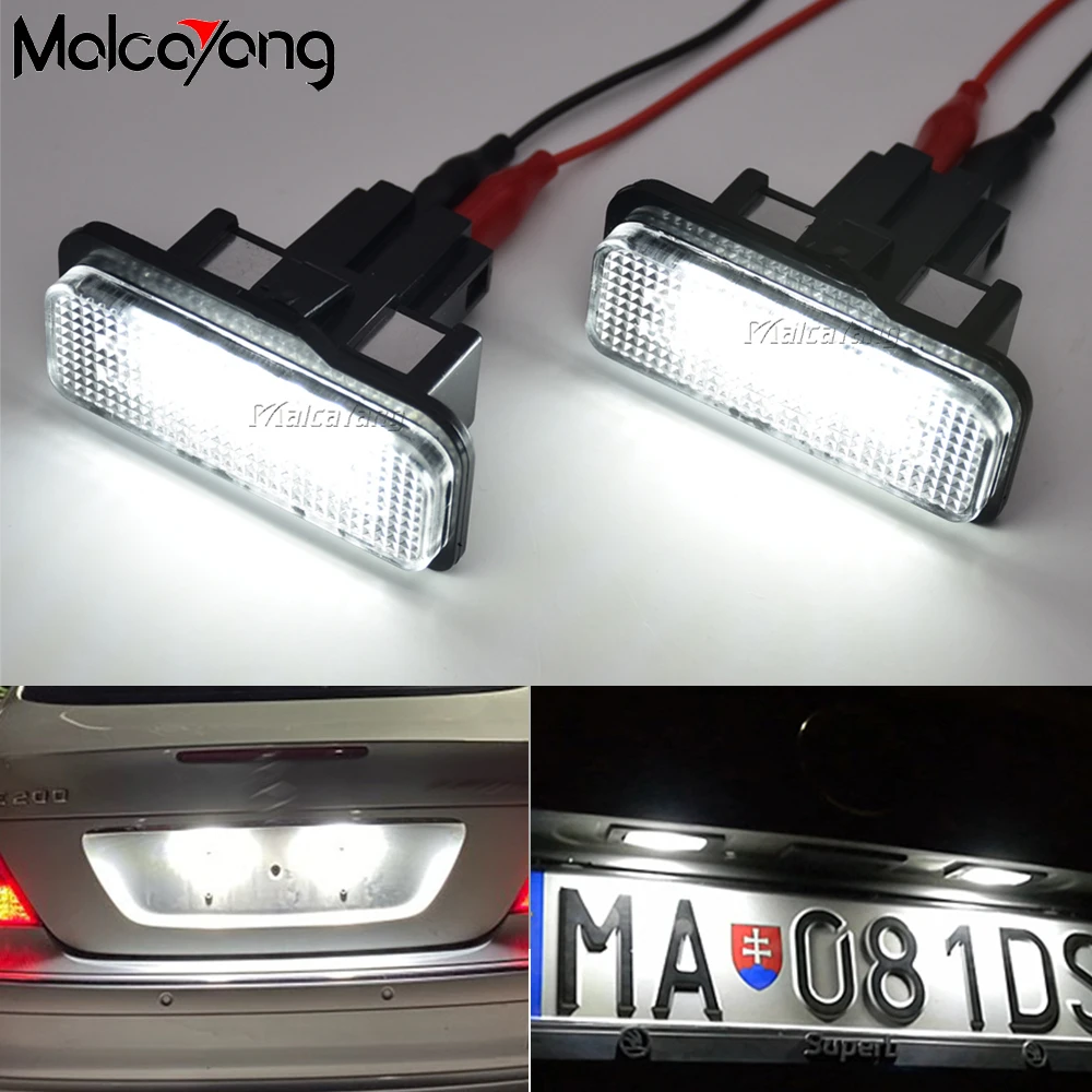 

LED CANBUS No Error License Plate Light Base Bulb For Mercedes-Benz W203 5D W211 4D W219 R171 2D Car Number Plate Lamp White