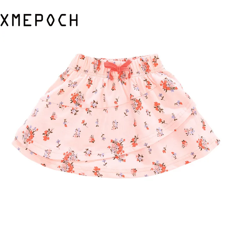 

XMEPOCH Summer Dress Knitted Cotton Girls Short Skirts Kids Clothes Girls 2 To 7