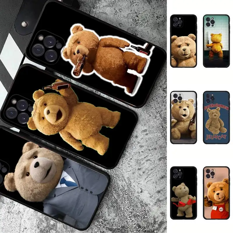 

Naughty Cute Bear Funny Mascot Phone Case For iPhone 6 7 8 Plus 11 12 13 14 Pro SE 2020 MAX Mini X XS XR Back Funda Cover
