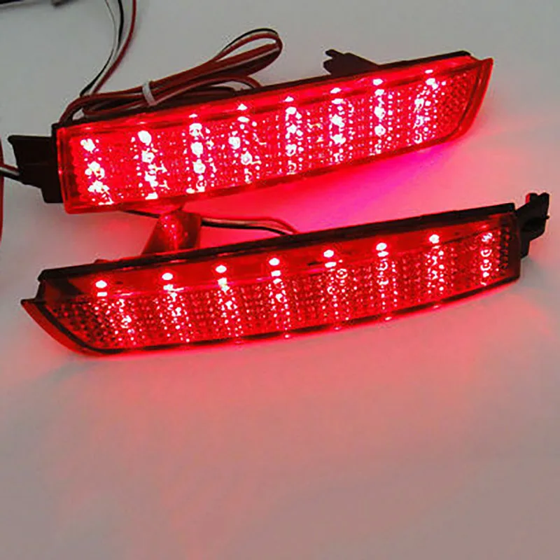 Красная линза заднего бампера отражатель лампа задний тормоз фотолампа для Nissan