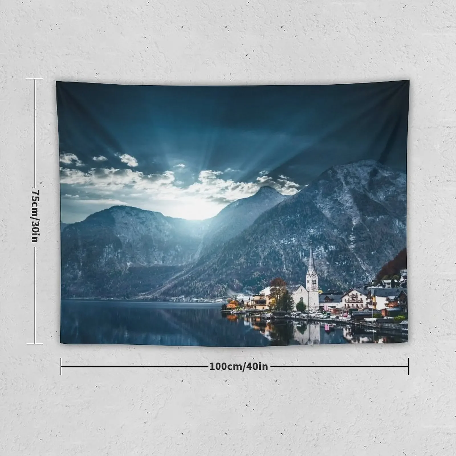 Настенный гобелен в австрийских Альпах настенное украшение подвесной Декор