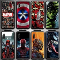 marvel deadpool iron man spiderman venom groot phone case for huawei nova 6se 7 7pro 7se honor 7a 8a 7c 9c play