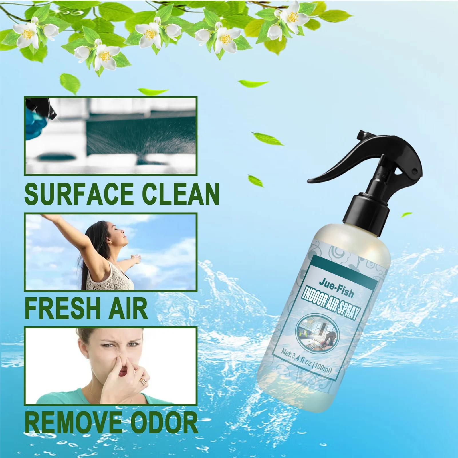

120ml Air Freshener Spray Car Deodorant Car Air Conditioner To Eliminate Odor Home Car Dual-use Air Freshener