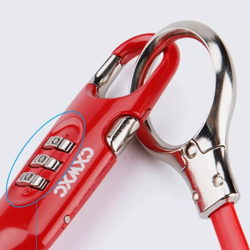 

Professional Motorcycle Helmet Lock Safety Password Locks for Scooter ATV Dirt Bike Safety Solid Lock Steel Cable Lock
