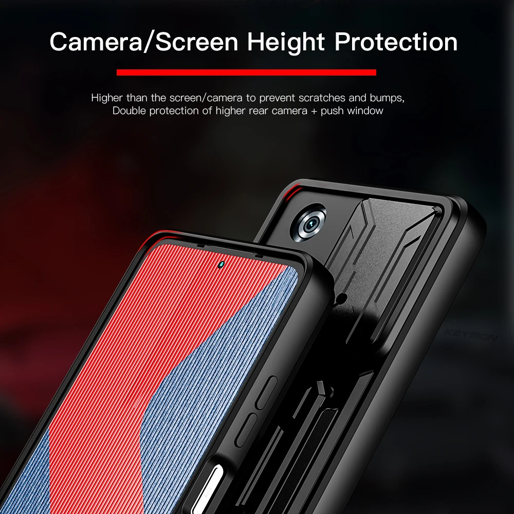 keysion shockproof case for xiaomi poco x4 pro 5g m4 pro m3 card bag camera protection phone cover for poco f3 5g x3 nfc x3 gt free global shipping