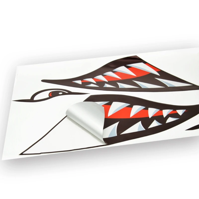 Наклейка в виде акулы украшение из ПВХ светоотражающая наклейка