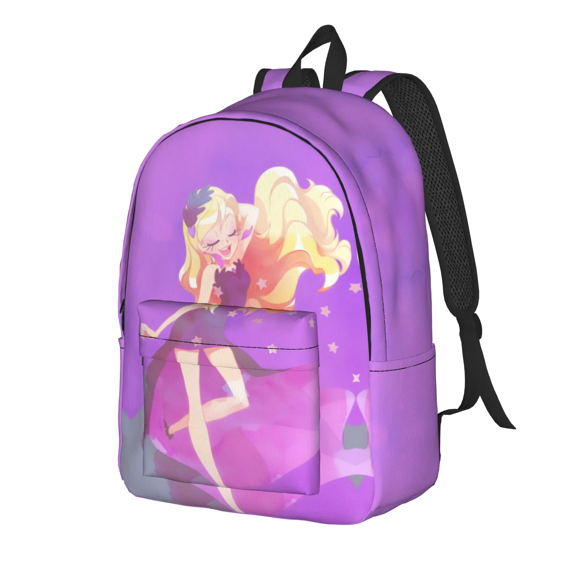Фото Рюкзак LoliRock для подростков, из полиэстера, прочный, стильный, для кемпинга и школы. №2