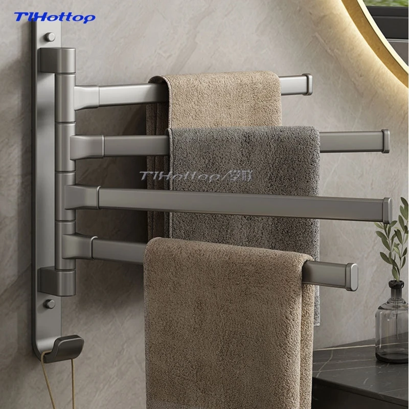 Вращающаяся вешалка для полотенец с пистолетом и пеплом без перфорации полка