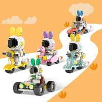 disney model assembly building blocks diy rocket scooter interstellar motorcycle anime mini action figures toy kid birthday gift