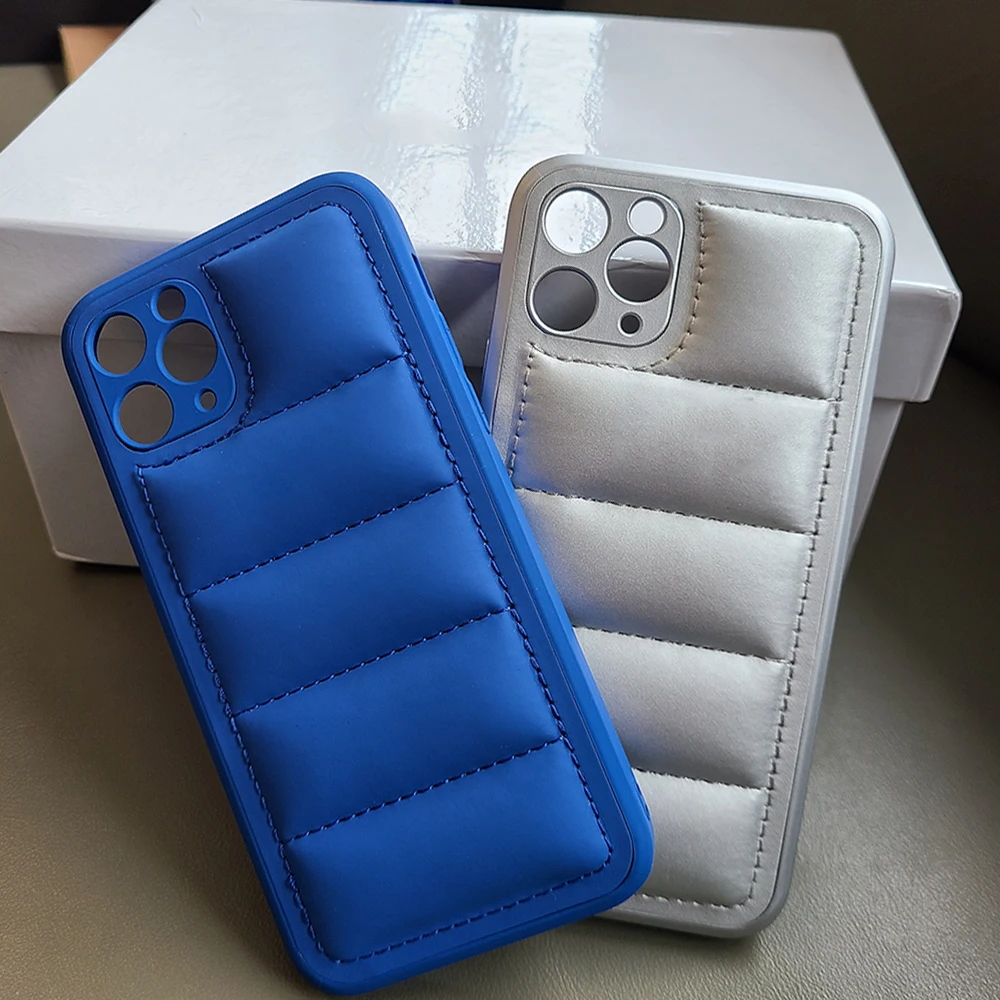 Модный пуховик индивидуальный чехол для iPhone 13 12 11 Pro Max X XS XR SE 2020 чехол-пуховик