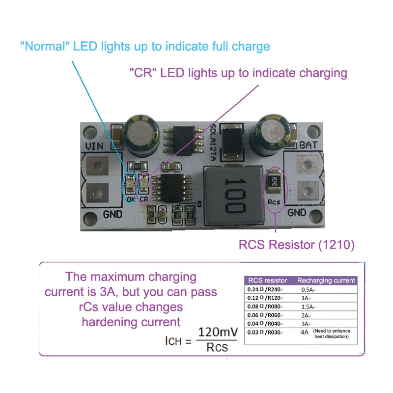 SDLA12TA MPPT Солнечный контроллер зарядный модуль для свинцово-кислотной батареи 12 в