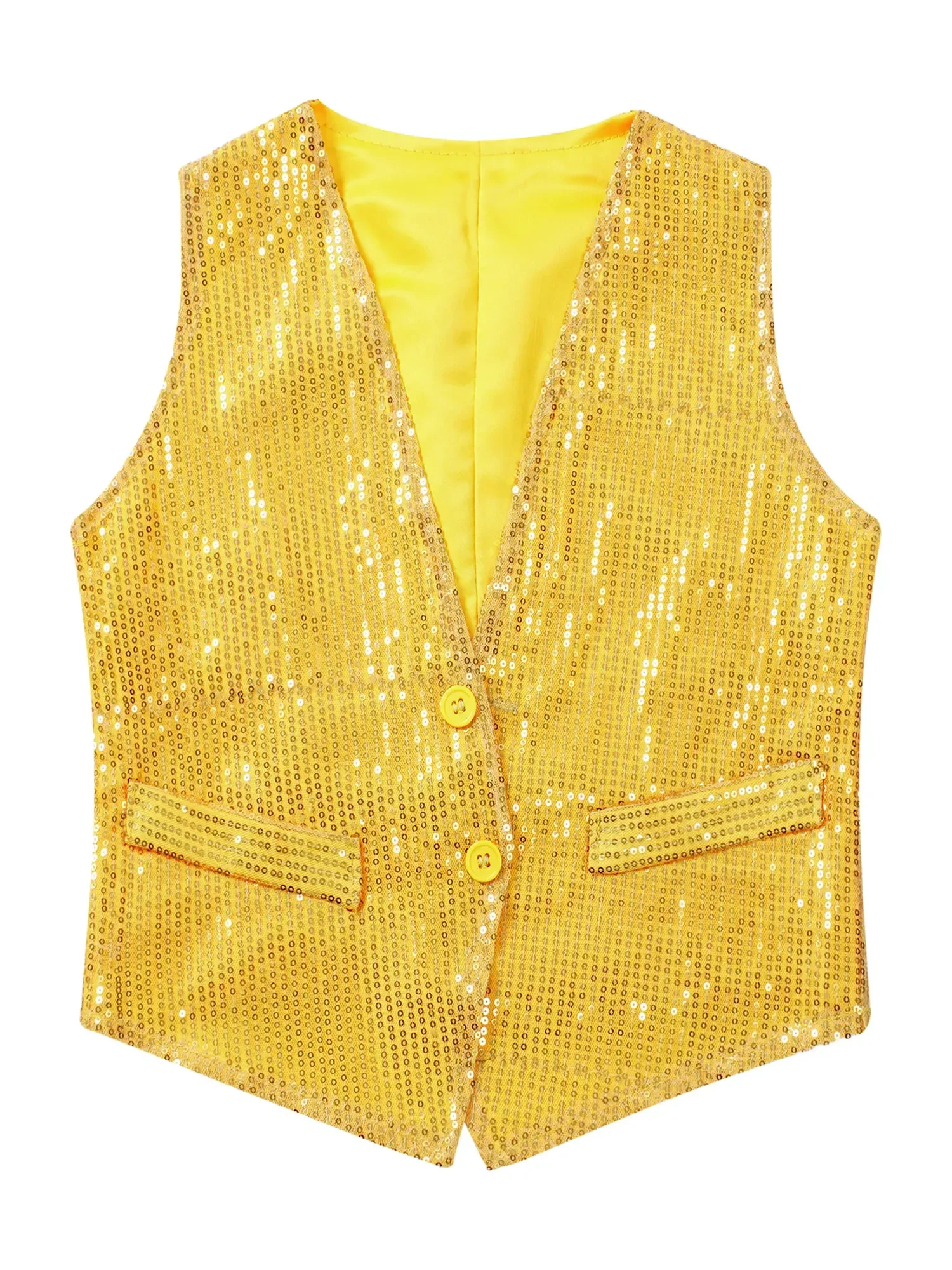 Блестящий жилет с блестками топ для танцевальных выступлений детей мальчиков и