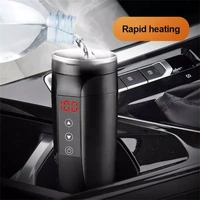 portable coffee heater heating water cup for car 12v24v car heating cup stainless steel water warmer bottle car kettle tested