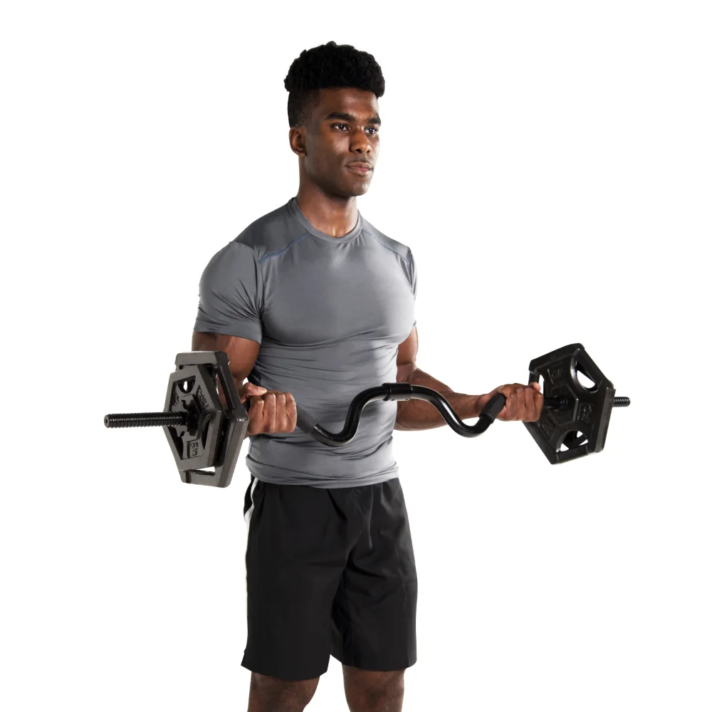 Barbell curl. Barbell bicep curls.