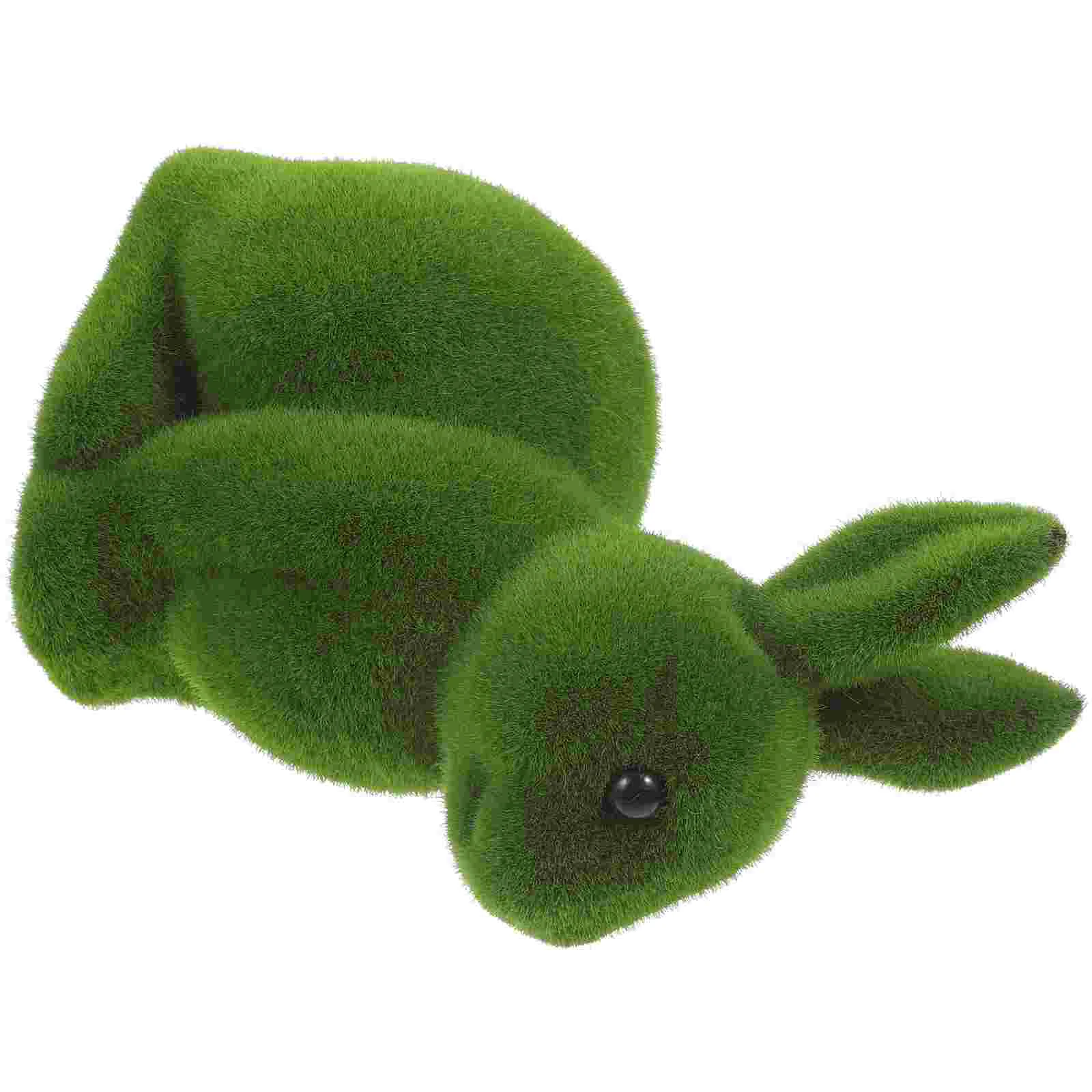 

Easter Bunny Decor Stuffed Bunny Plush Ornament Party House Decorations Home Moss Mini Plush Statuette
